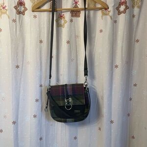 NWOT MUCROS Plaid Irish wool Crossbody Bag and matching hat